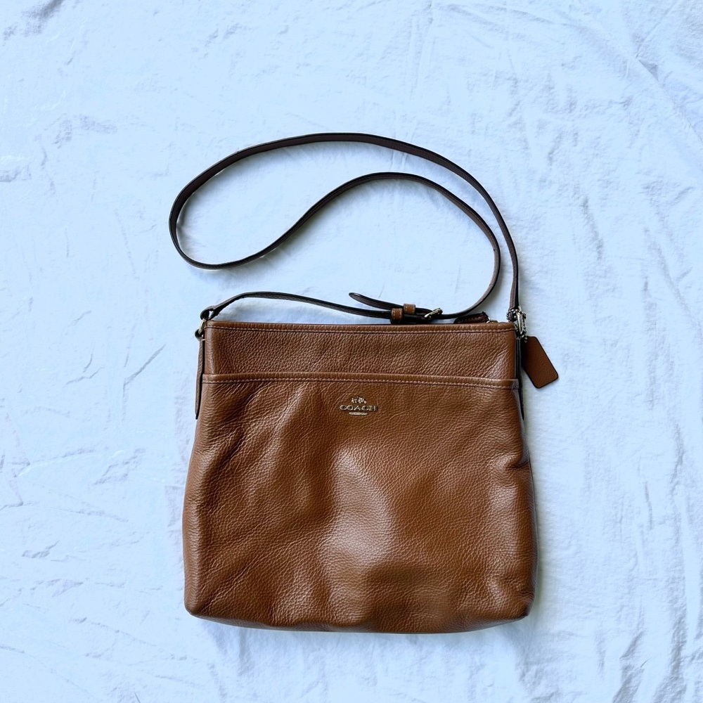 Coach Tan Leather Shoulder Bag